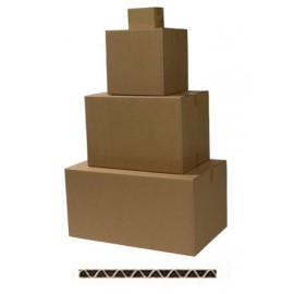 Bac de stockage en carton simple cannelure, prof30 x l20 x h15 cm