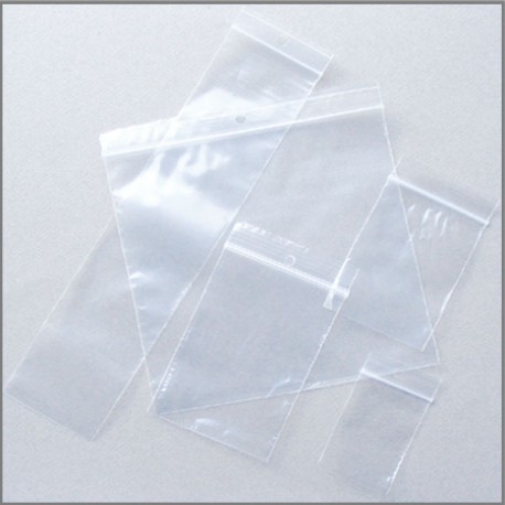 Conditionnement sachet plastique zips, grips et fermeture autocollantes.